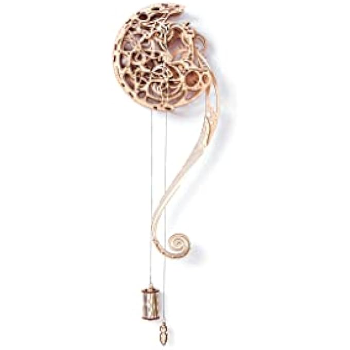 121-PIECE 3D WOODEN KINETIC PENDULUM PUZZLE - ANTIQUE STYLE KINETIC ART - INTERMEDIATE SKILL LEVEL - ADULTS 14+ - Image 2